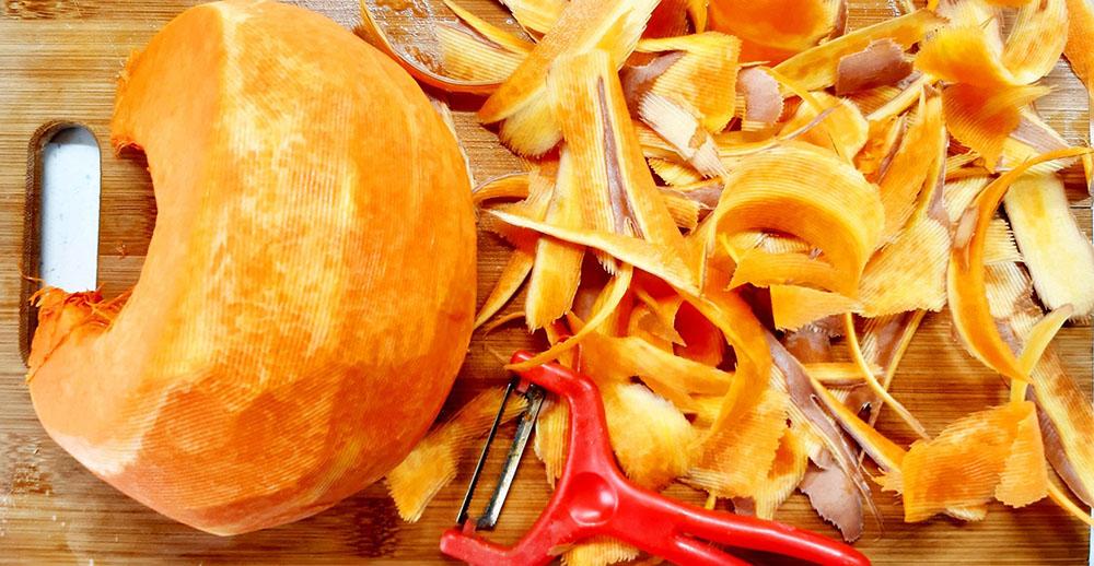 Очистка тыквы от кожуры Тыква и кожура