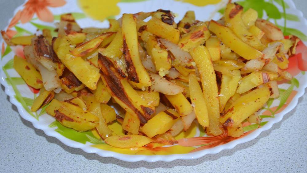 Картофель фри, приготовленный в электрогриле Фри из электрогриля