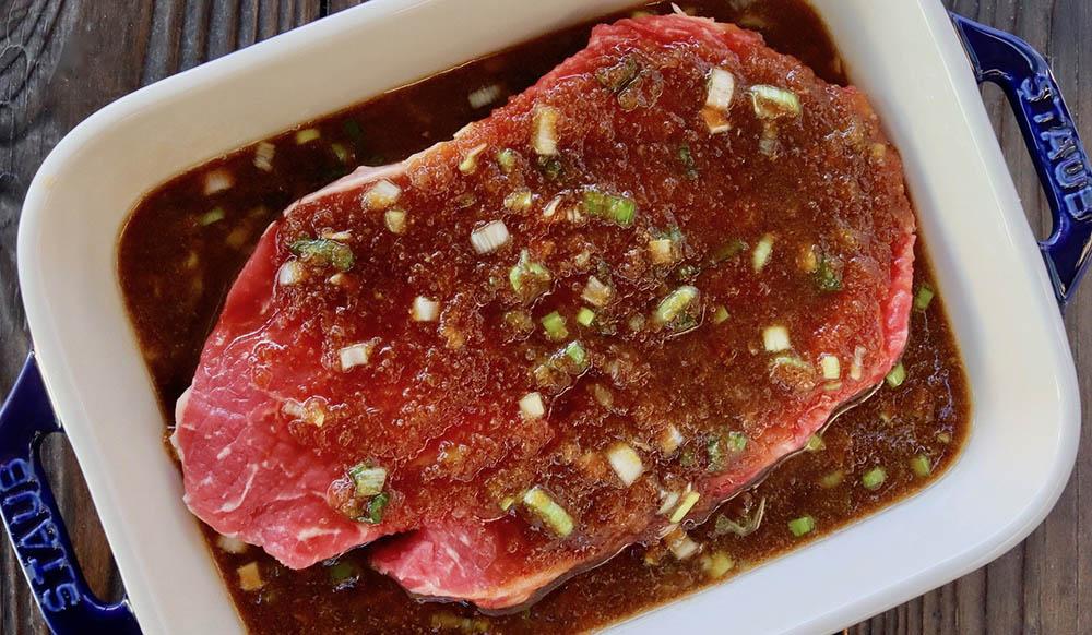 Стейк Рибай в имбирном маринаде Имбирный маринад для мяса