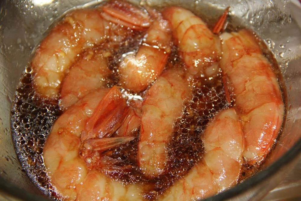 Лангустины в соевом соусе