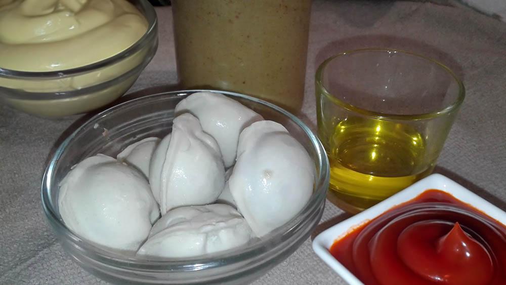 Пельмени и горчица