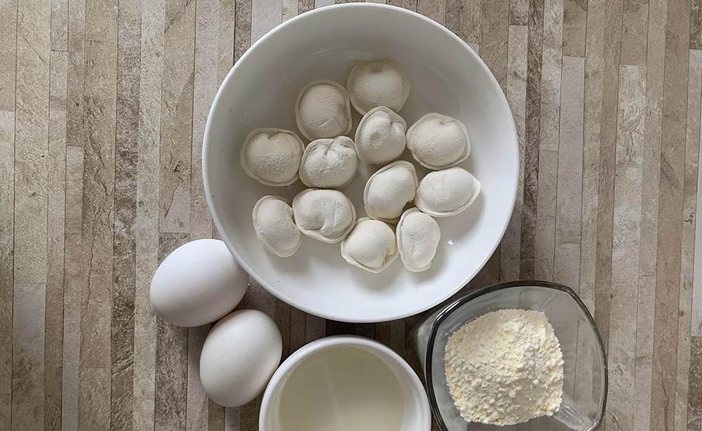 Пельмени и яйца