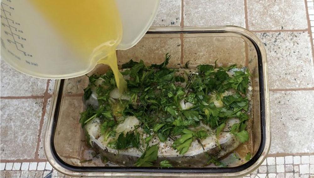 Маринование зубатки в соке апельсина Зубатка и сок апельсина